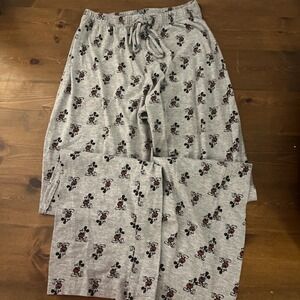 DISNEY Kids Youth Size M (7/9) Grey MICKEY MOUSE print Sleepwear Loungewear Pant